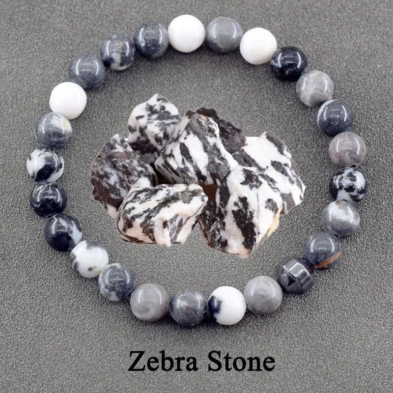 Genuine Natural Stone Bracelet Man Women Labradorite Red Tiger Eye Stone Bead Jewelry Hematite Cylinder Wristband Gift Wholesale  (GoldenCity)