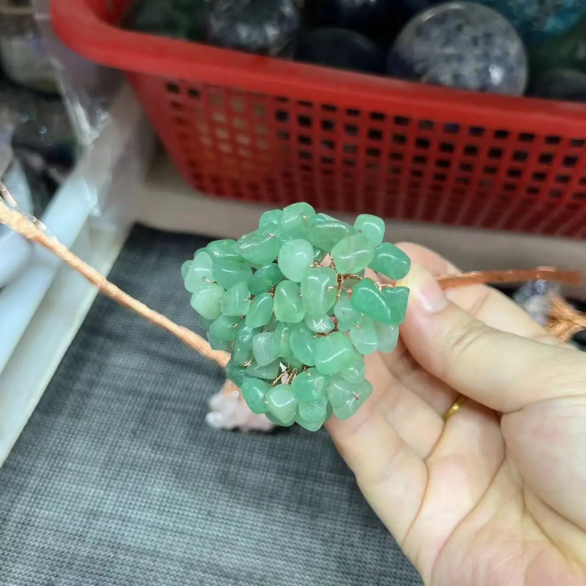 Natural Crystal Money Lucky Tree Amethyst Rose quartz Reiki Healing Fengshui Tree For Wealth And DIY Luck Home Decoration  (GoldenCity)