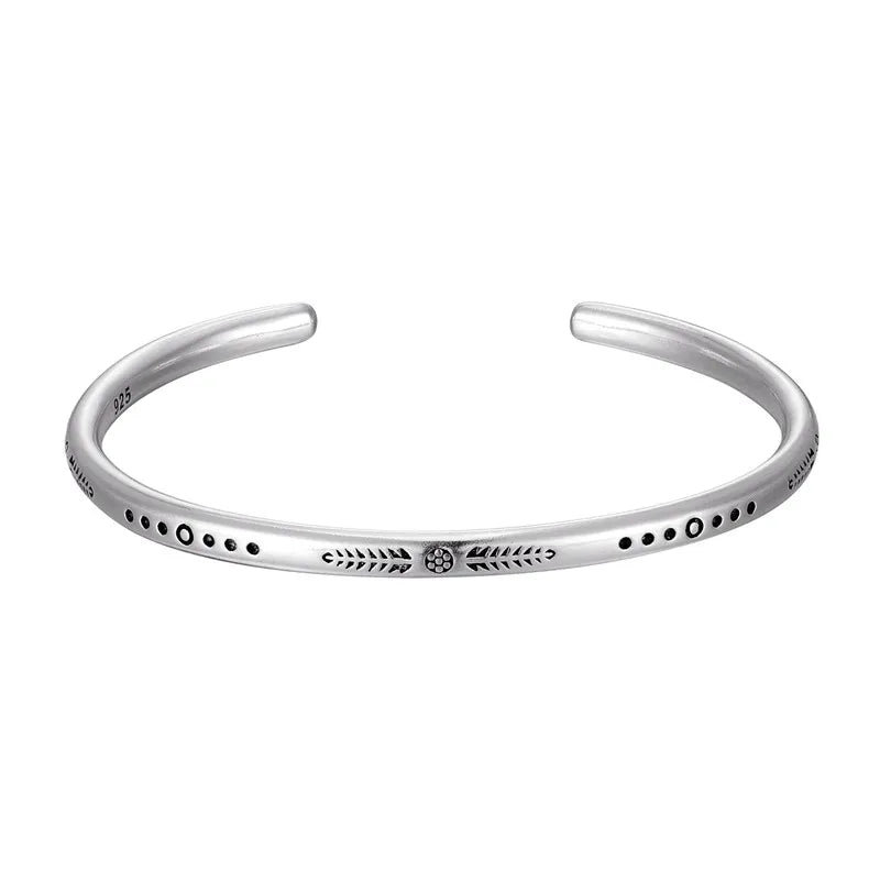 Lucky Woven Rope Handmade Bracelets For Women Men Simple 925 Tibetan Silver Bangle Adjustable 3PC Charm Bohemian Styles Gift  (GoldenCity)