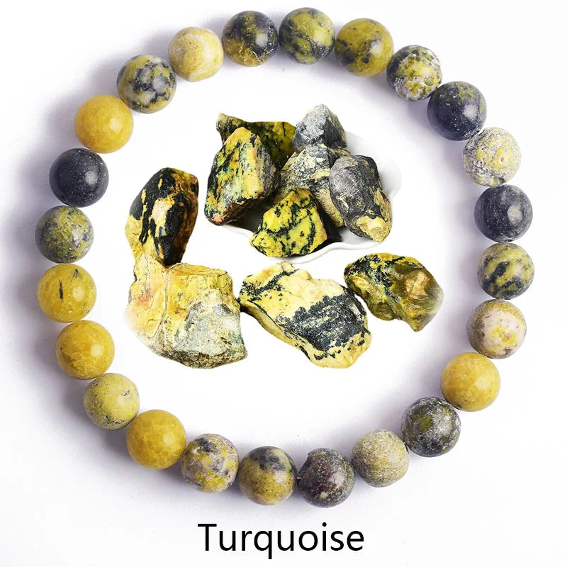 Natural  Rhodonite Stones Beads Bracelets for Women Reiki Yoga Bracelet Men Agate Quartzs Healing Bangle Wristband Jewelry Gift  (GoldenCity)