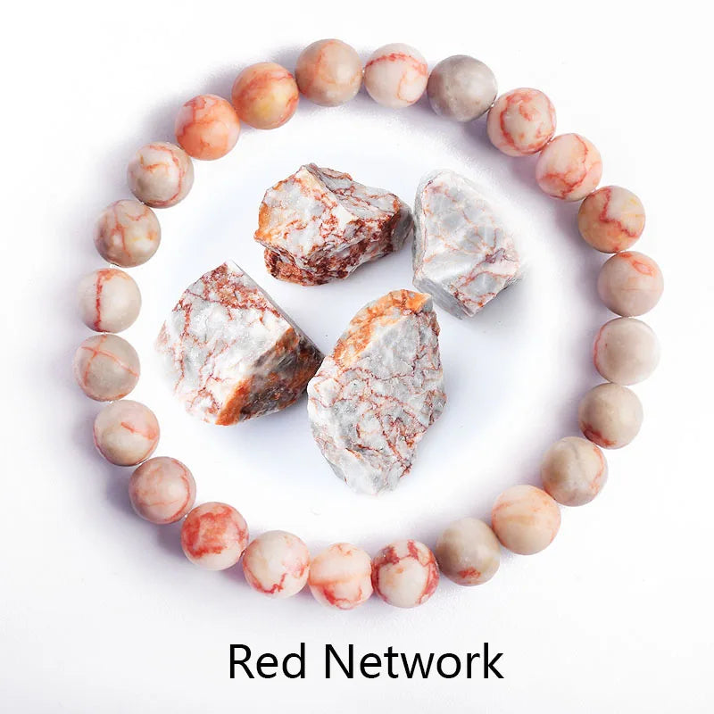 Natural  Rhodonite Stones Beads Bracelets for Women Reiki Yoga Bracelet Men Agate Quartzs Healing Bangle Wristband Jewelry Gift  (GoldenCity)