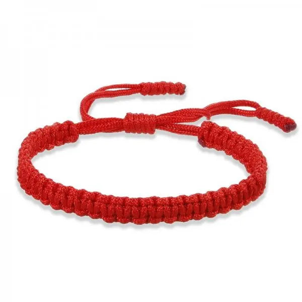 Fashion Simple Lucky Knot Red Rope Bracelets for Women Men Handmade String Adjustable Bracelet Friendship Amulet Jewelry Gift  (GoldenCity)