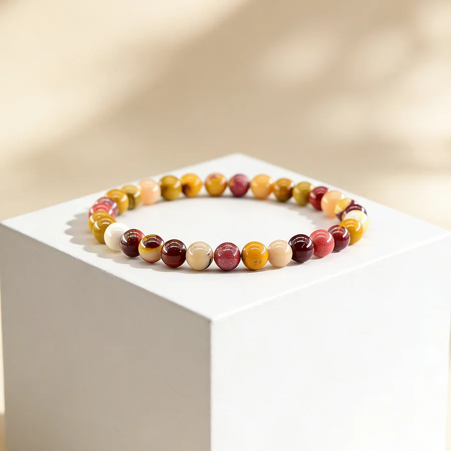 Natural Green Spot Stone Beads Elastic Bracelet Moss Agates Green Aventurine Amethyst Rose Quartzs Bracelet Bangle For Women Men  (GoldenCity)