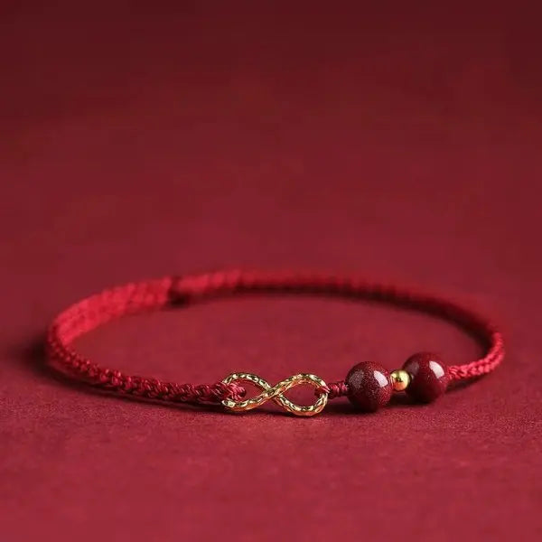 Fashion Simple Lucky Knot Red Rope Bracelets for Women Men Handmade String Adjustable Bracelet Friendship Amulet Jewelry Gift  (GoldenCity)