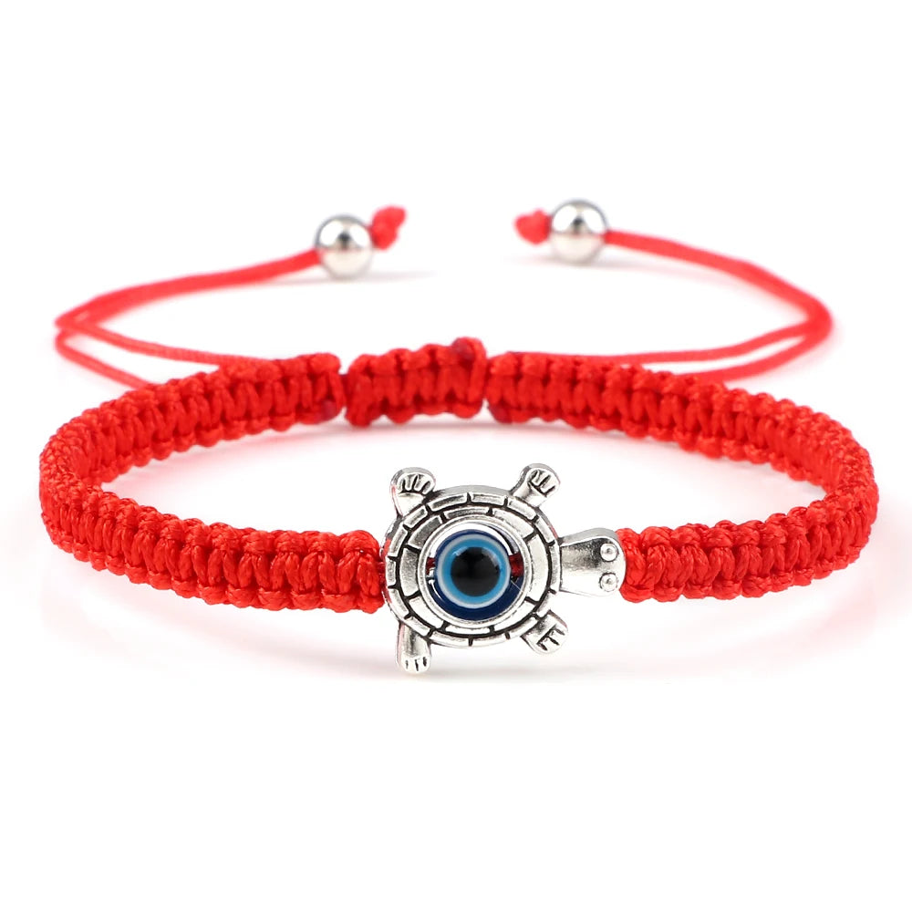 New Evil Eye Braided Bracelet Lucky Red Black Color Thread Couple Chain Handmade Prayer Bangles Pulsera Jewelry Gift for Friend  (GoldenCity)