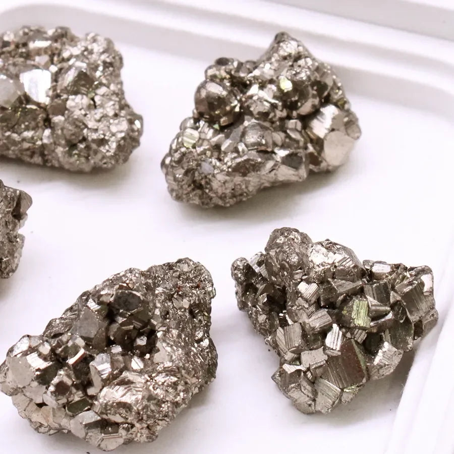 1pcs High Quality Natural Peru Pyrite Ore Stone Crystal Mineral Specimen Pyrite Cube Cluster Energy Home Decoration  (GoldenCity)