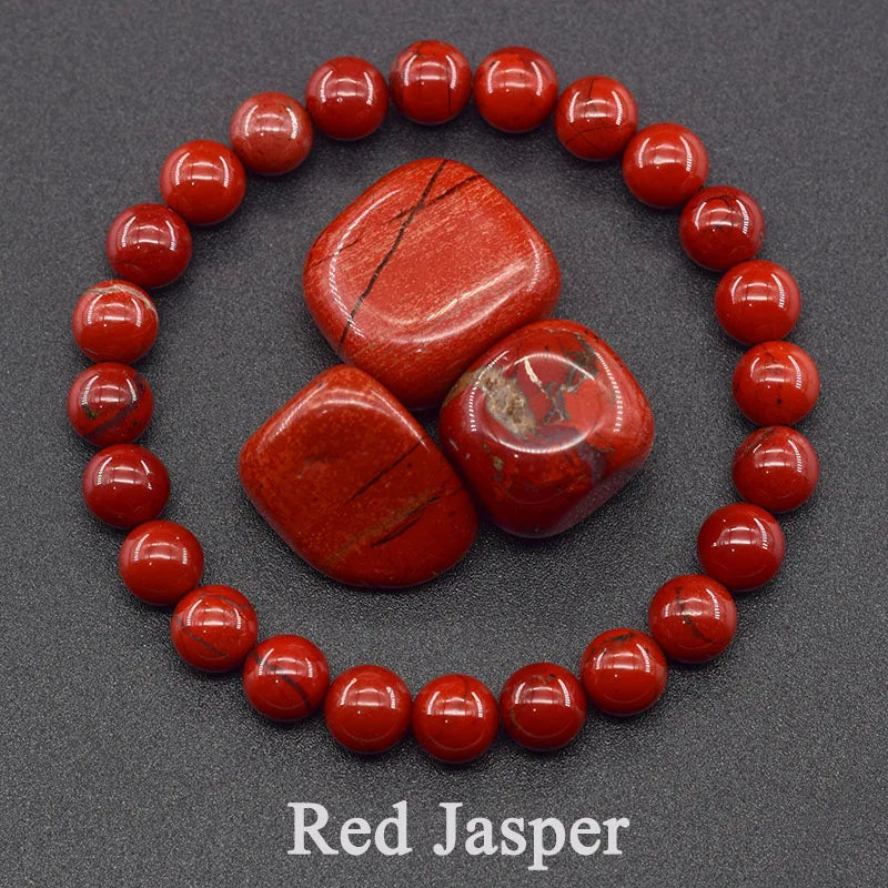 5A Quality Real Natural Brazil Strawberry Crystal Quartz Bead Bracelet Women Purify the Soul Jewelry for Women Healing Pulsera  (GoldenCity)