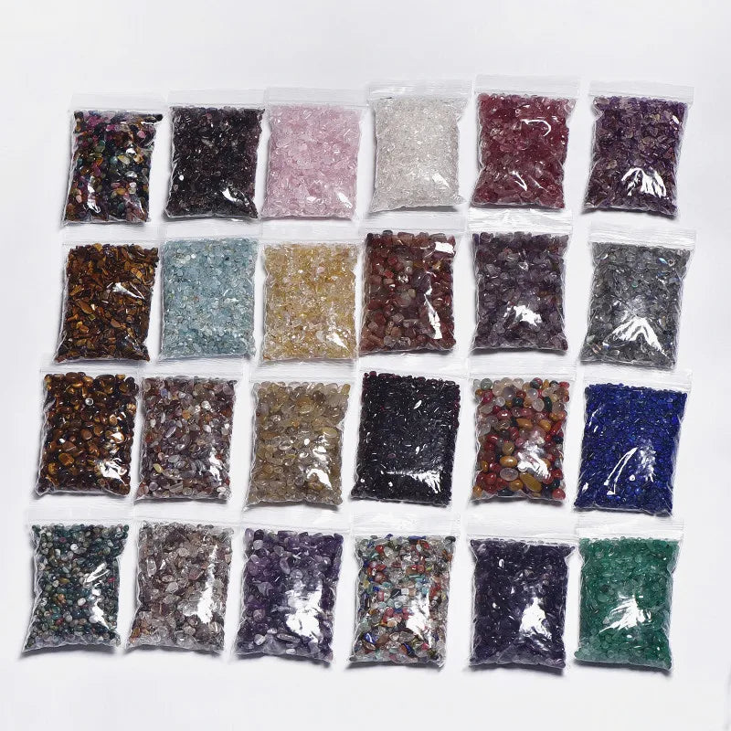 Natural Stones Gravel Crystals Chip Quartz Ore Minerals Reiki Healing Tumbled Agates Specimen Home Aquarium Fish Tank Decoration  (GoldenCity)