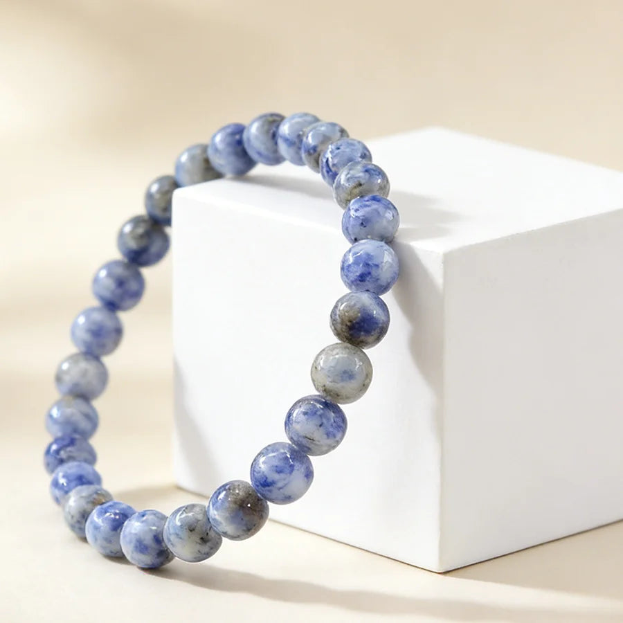 6mm Tea Waterlemon Stone Bead Bracelet Women Men Yoga Meditation Wristband Jewelry Gift for Girlfriend Girl Mother 1 Dollar Item  (GoldenCity)