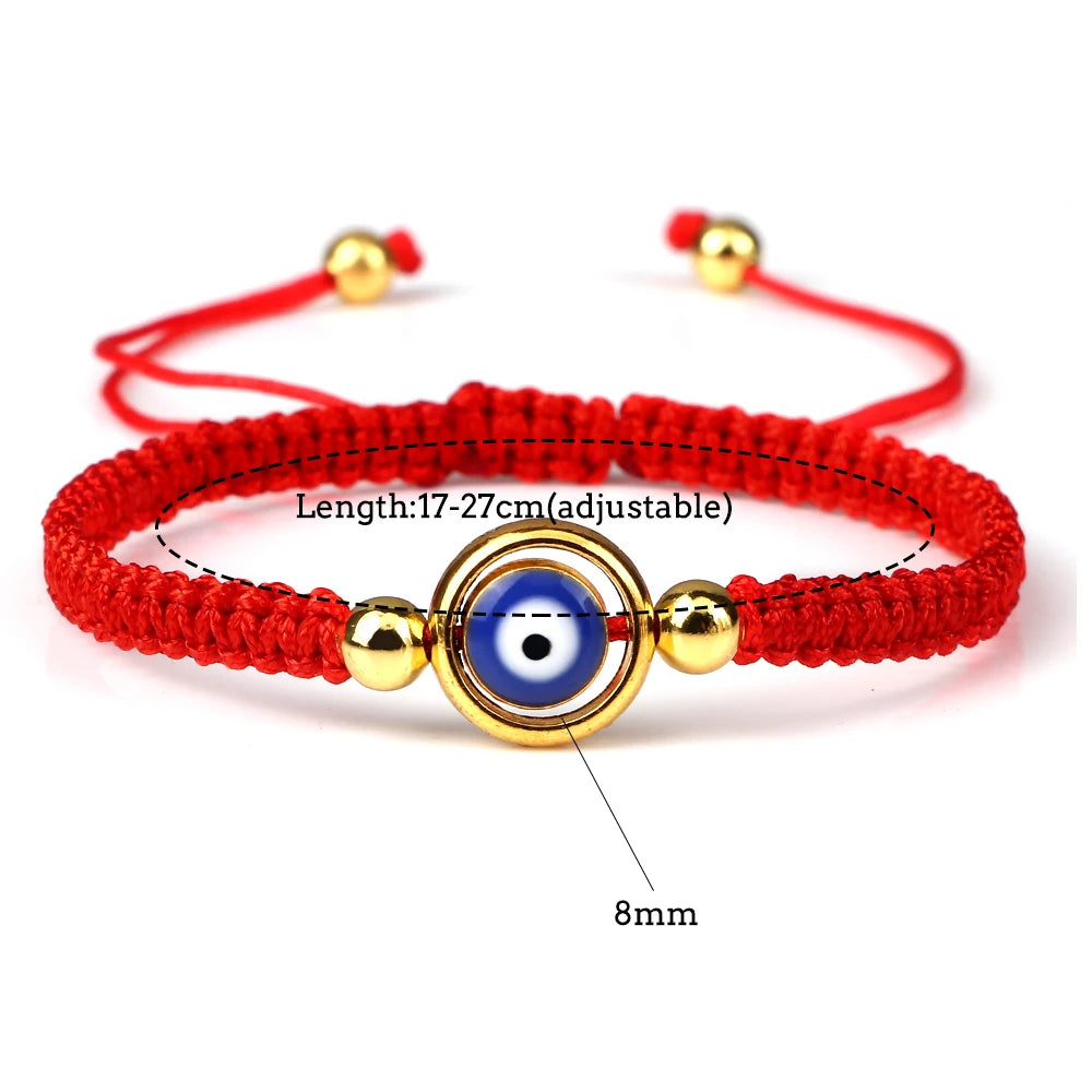 New Red Nylon Thread Evil Eye Braided Bracelet Women Men Vintage Butterfly Elephant Couple Bracelet Chain Jewelry Gift Wholesale  (GoldenCity)