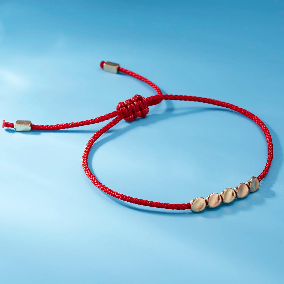 Fashion Simple Lucky Knot Red Rope Bracelets for Women Men Handmade String Adjustable Bracelet Friendship Amulet Jewelry Gift  (GoldenCity)