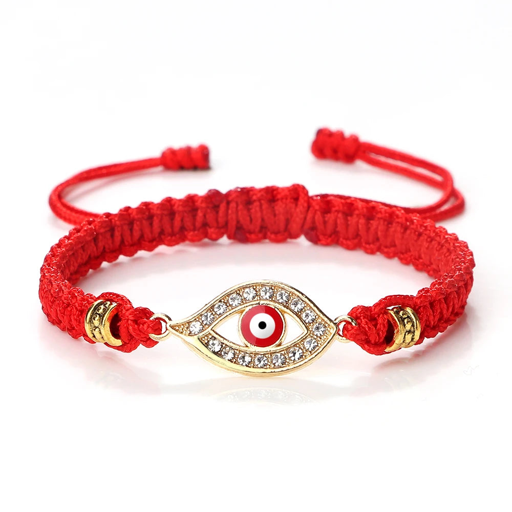 New Red Nylon Thread Evil Eye Braided Bracelet Women Men Vintage Butterfly Elephant Couple Bracelet Chain Jewelry Gift Wholesale  (GoldenCity)