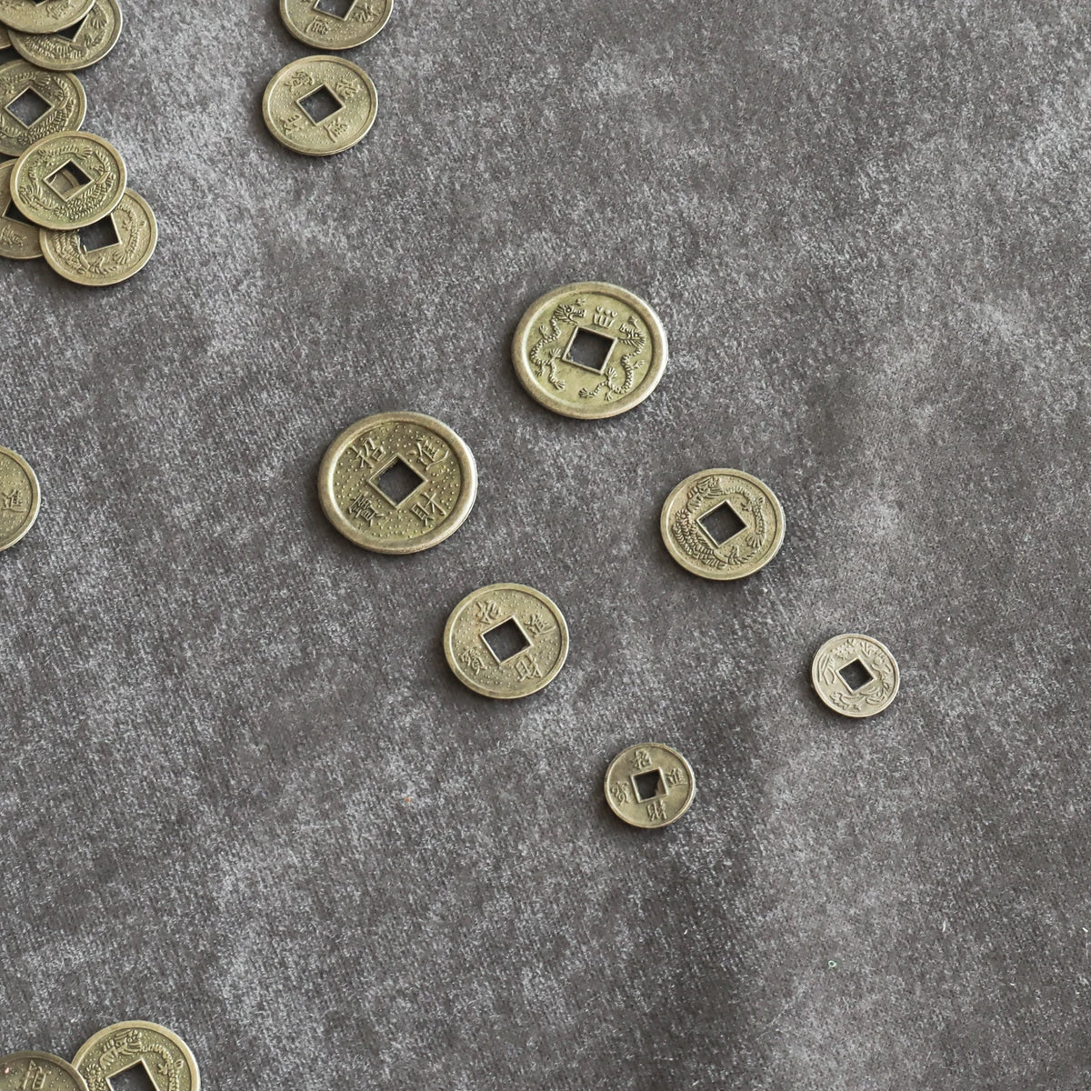10/20/24Mm Chinese Feng Shui Lucky Coins Ancient Oriental Emperor Qing Money Good Fortune Dragon Coin Gift for Collection  (GoldenCity)