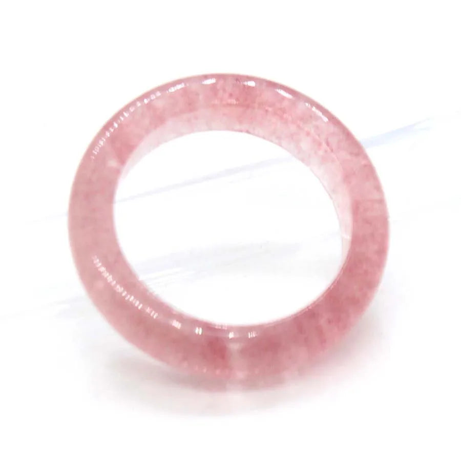 Naturtal Healing Crystal Stone Band Rings For Women Amethyst Rose Quartz Lapis Lazuli Labradorite Dainty Finger Ring Jewellery  (GoldenCity)