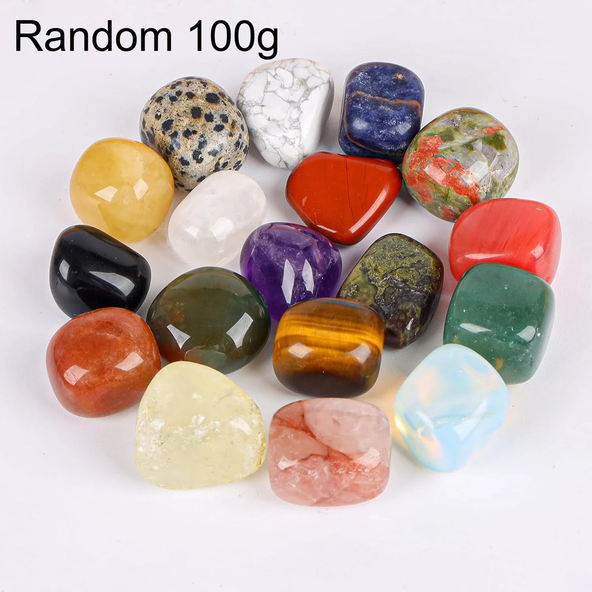 50/100/200/500g Crystals Bulk Polished Rocks Stones Healing Crystals Stones for Healing Meditation Spiritual 2-3cm  (GoldenCity)