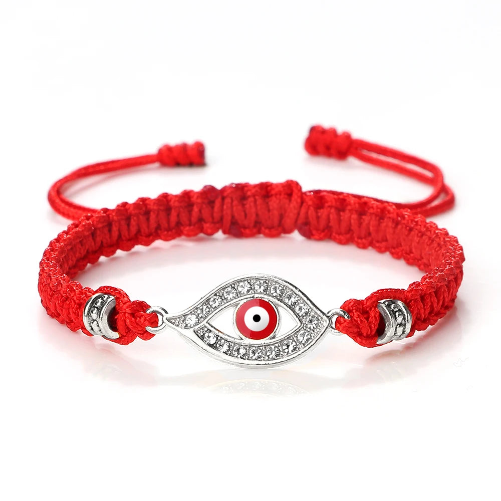 New Red Nylon Thread Evil Eye Braided Bracelet Women Men Vintage Butterfly Elephant Couple Bracelet Chain Jewelry Gift Wholesale  (GoldenCity)