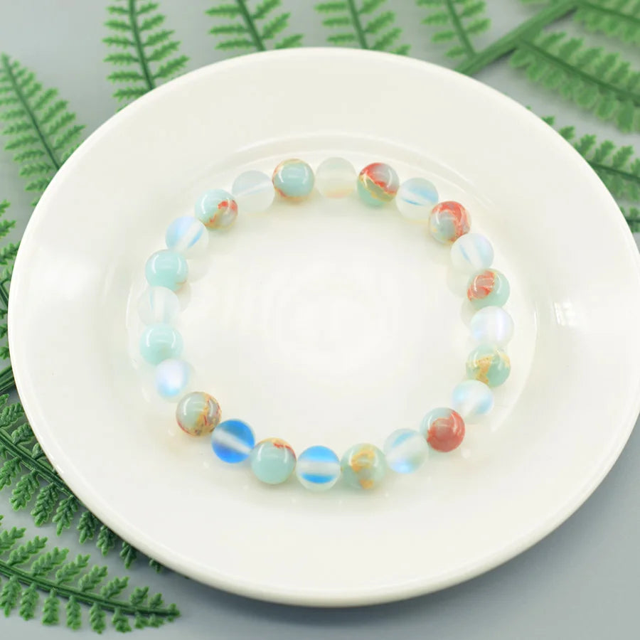8mm Natural Shoushan Stone Health Bracelet, Bringing Health and Longevity, Fashionable Beaded Bracelet for Men and Women Pulsera  (GoldenCity)