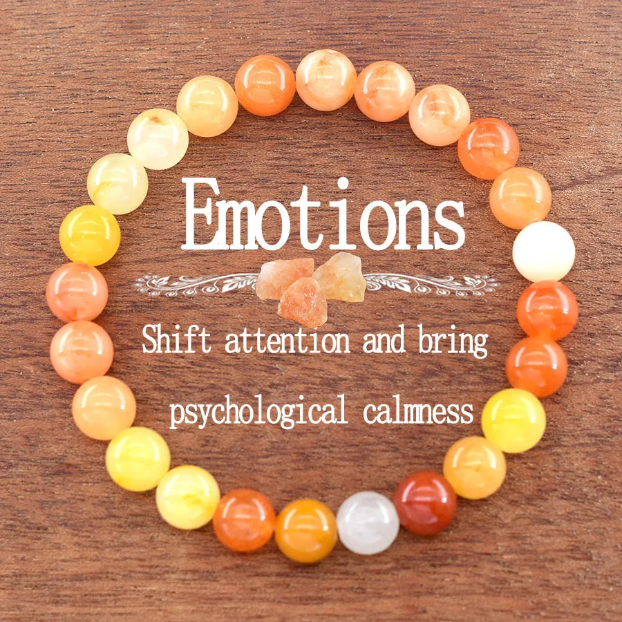 Lucky Bracelet Natural Amazonite Stone Bracelet for Women Men Amethyst Tiger Eye Aventurine Agates Stone Beads Jewelry Pulsera  (GoldenCity)