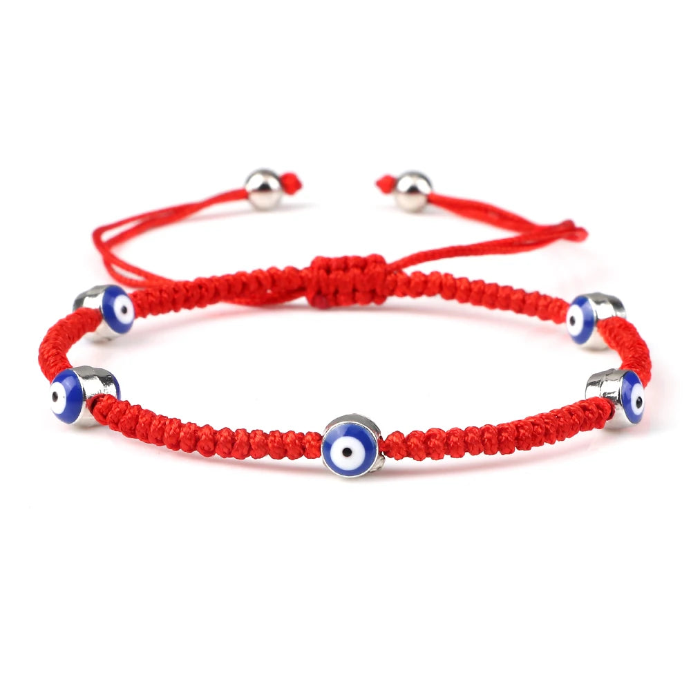 New Red Nylon Thread Evil Eye Braided Bracelet Women Men Vintage Butterfly Elephant Couple Bracelet Chain Jewelry Gift Wholesale  (GoldenCity)