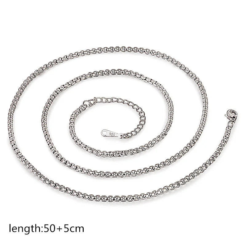 Retro Eight Patronus Buddha Pendant Necklace For Men Jewelry Ethnic Trendy Silver 925 Chain Necklace Male Party Accessories Gift  (GoldenCity)