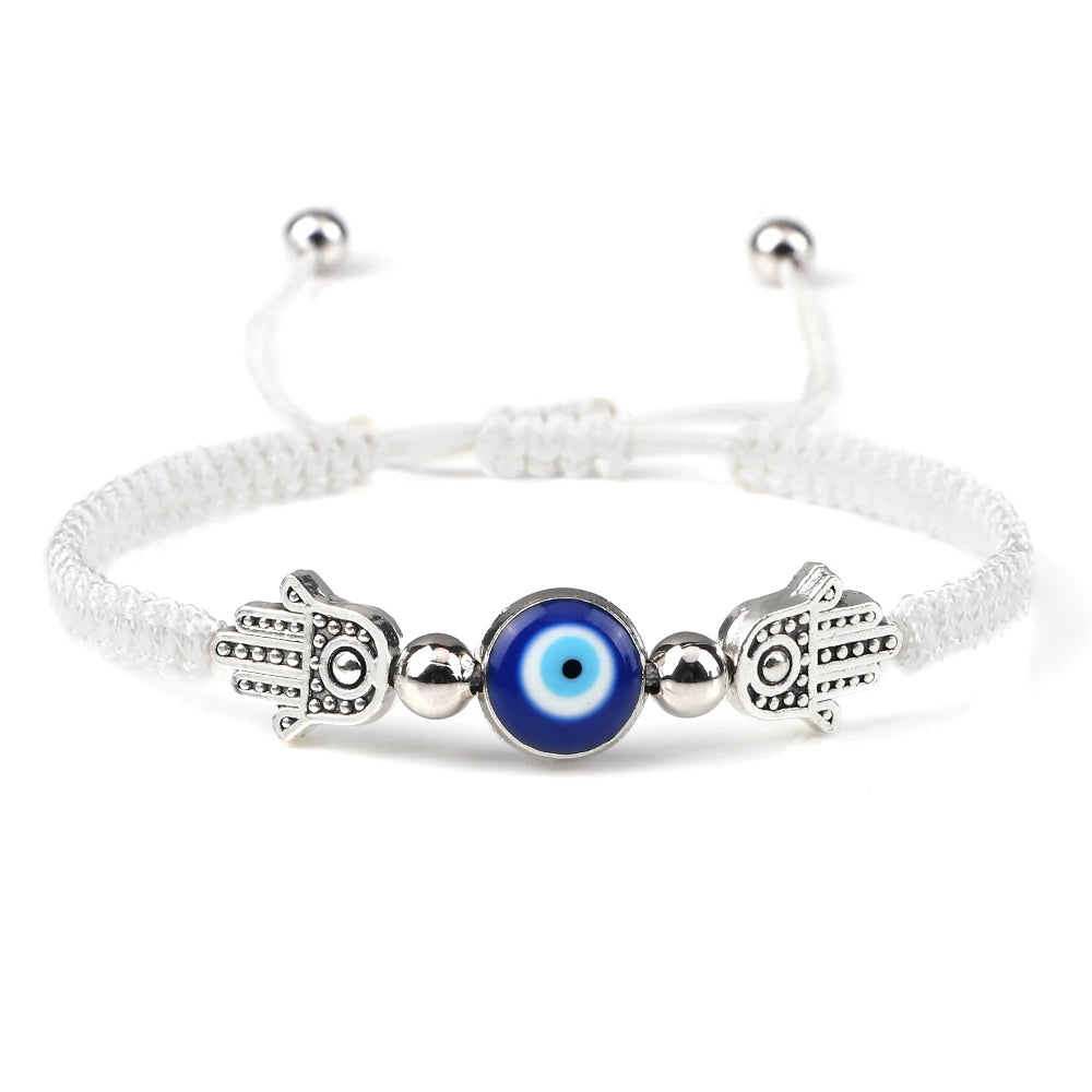 New Evil Eye Braided Bracelet Lucky Red Black Color Thread Couple Chain Handmade Prayer Bangles Pulsera Jewelry Gift for Friend  (GoldenCity)