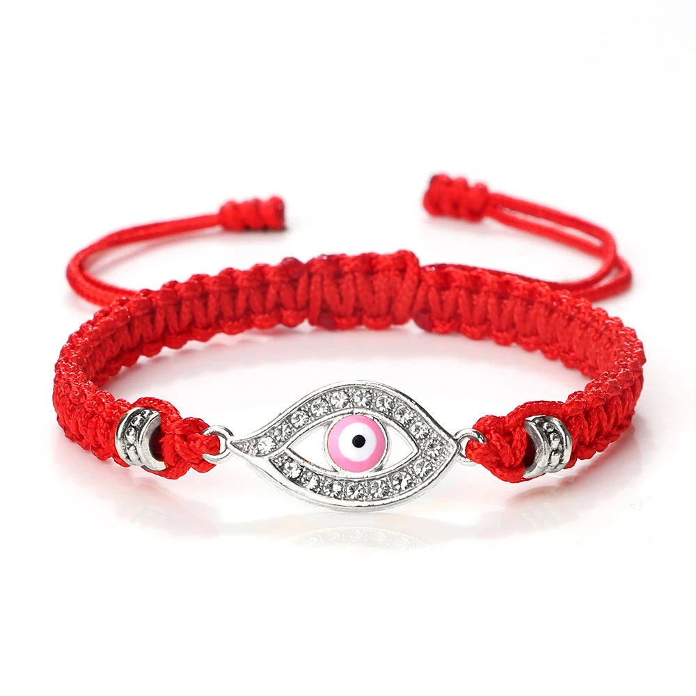 New Red Nylon Thread Evil Eye Braided Bracelet Women Men Vintage Butterfly Elephant Couple Bracelet Chain Jewelry Gift Wholesale  (GoldenCity)