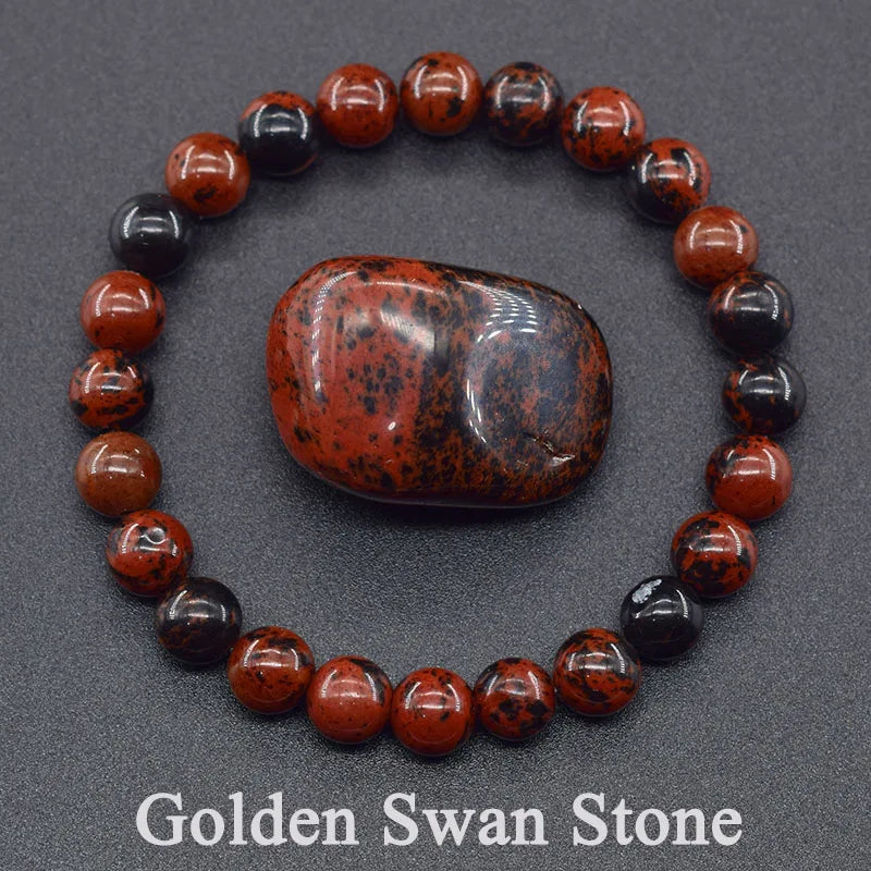 5A Quality Real Natural Brazil Strawberry Crystal Quartz Bead Bracelet Women Purify the Soul Jewelry for Women Healing Pulsera  (GoldenCity)