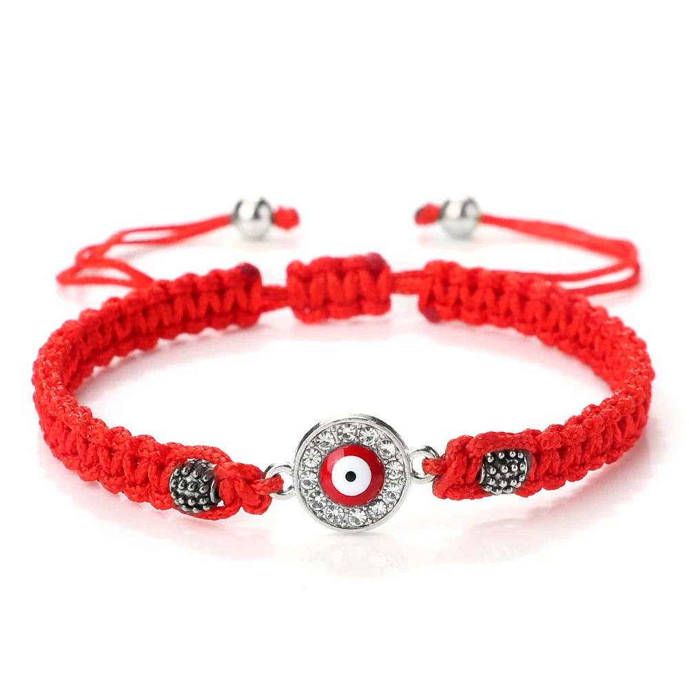 New Red Nylon Thread Evil Eye Braided Bracelet Women Men Vintage Butterfly Elephant Couple Bracelet Chain Jewelry Gift Wholesale  (GoldenCity)