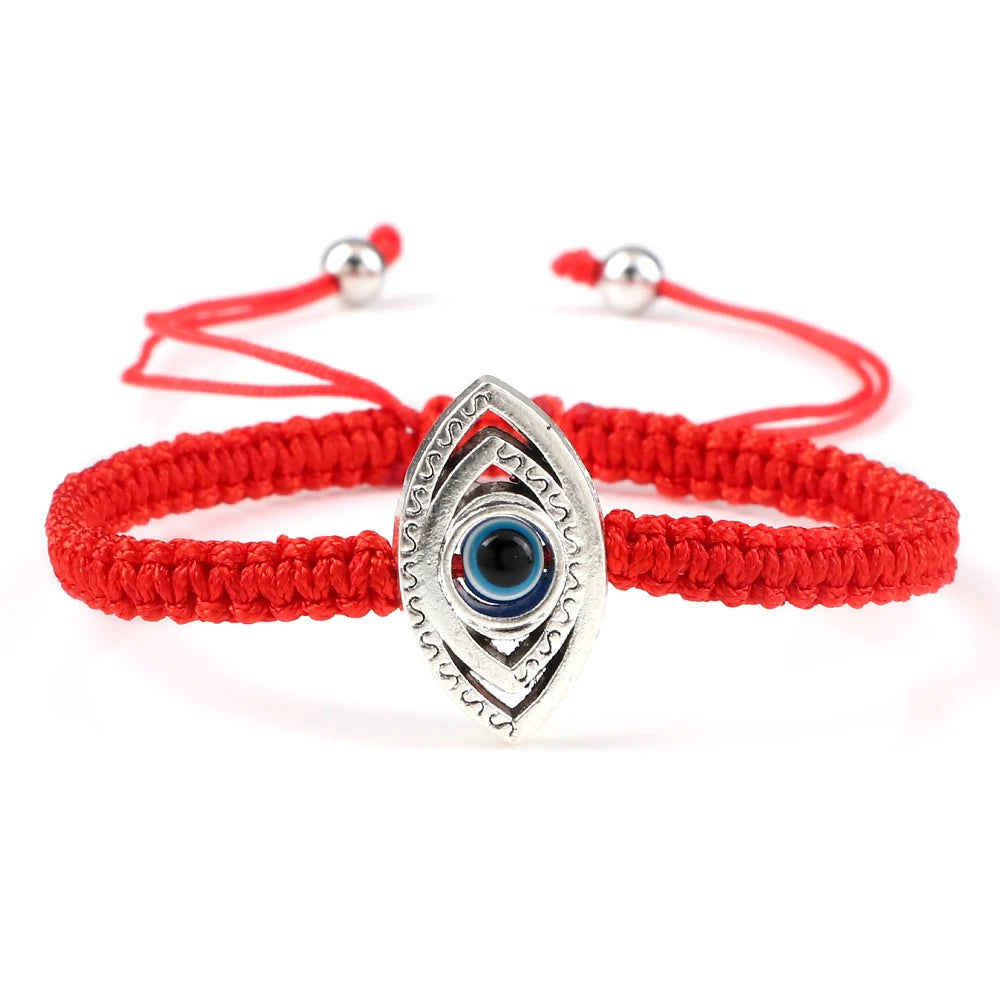 New Red Nylon Thread Evil Eye Braided Bracelet Women Men Vintage Butterfly Elephant Couple Bracelet Chain Jewelry Gift Wholesale  (GoldenCity)