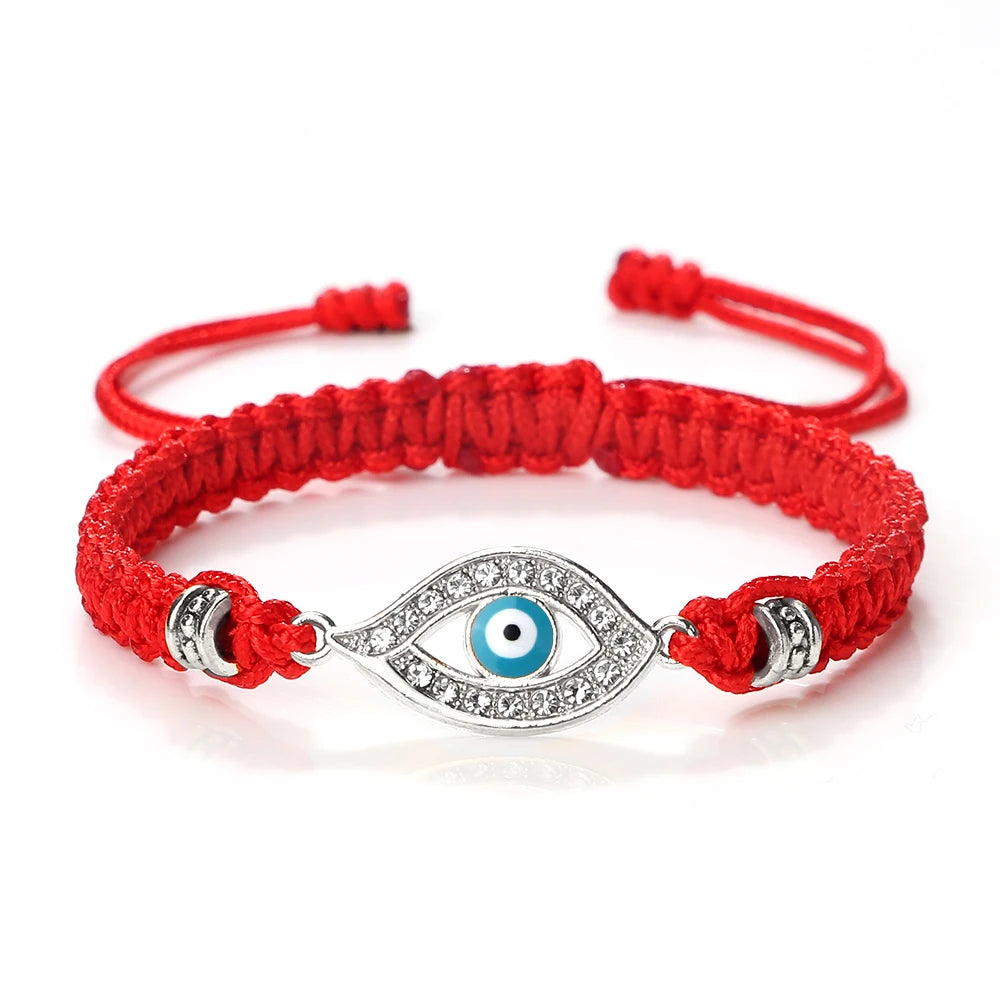 New Red Nylon Thread Evil Eye Braided Bracelet Women Men Vintage Butterfly Elephant Couple Bracelet Chain Jewelry Gift Wholesale  (GoldenCity)