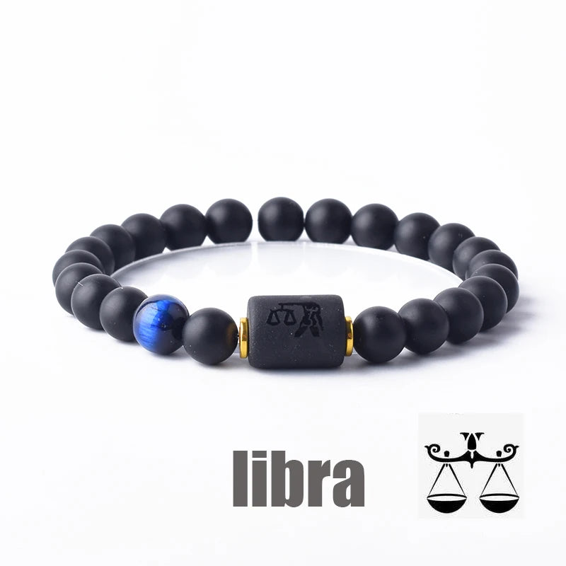 Zodiac Sign Bracelet Homme 12 Constellation Bangles Men Gemini Virgo Leo Libra Bracelet Women Friendship Gift Bracelet on Hand  (GoldenCity)