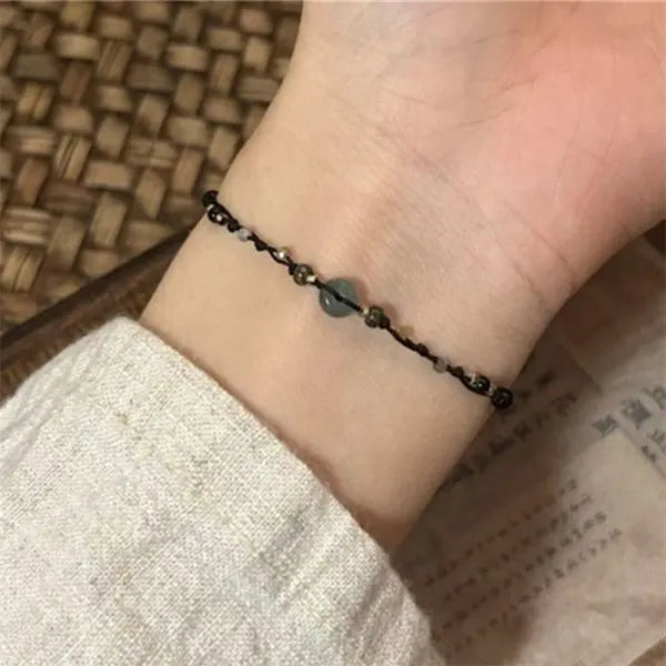 Fashion Simple Lucky Knot Red Rope Bracelets for Women Men Handmade String Adjustable Bracelet Friendship Amulet Jewelry Gift  (GoldenCity)