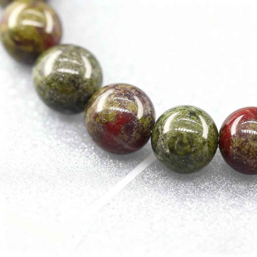 Natural Dragon Blood Stone Bracelet Rich Red Veins Texture Unisex Fashion Jewelry Ideal for Party & Work Delicate Women Jewelry  (GoldenCity)