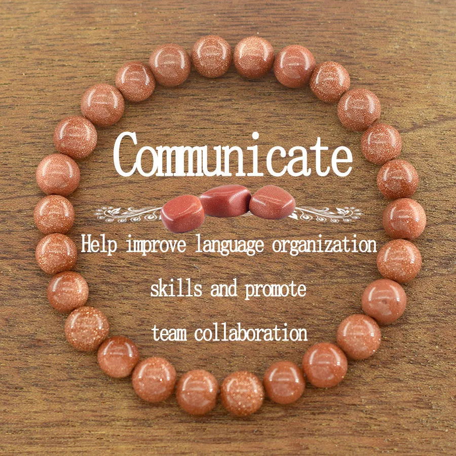 Natural Red Stripes Agate Bead Bracelet Women Men Genuine Red Carnelian Round Agate Jewelry Enhance Mobility Elastic Wristband  (GoldenCity)