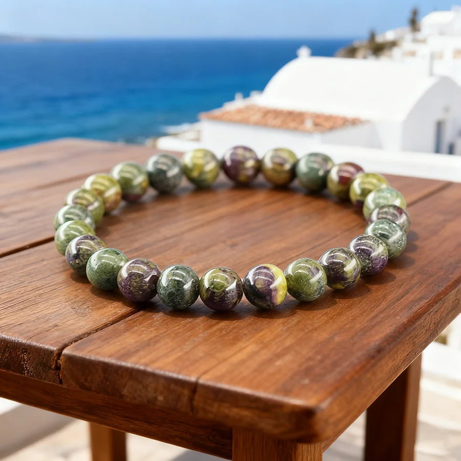 Natural Dragon Blood Stone Bracelet Rich Red Veins Texture Unisex Fashion Jewelry Ideal for Party & Work Delicate Women Jewelry  (GoldenCity)