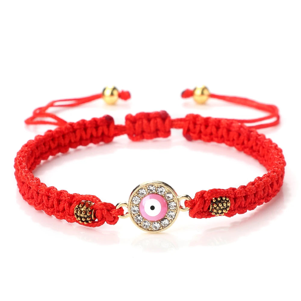 New Red Nylon Thread Evil Eye Braided Bracelet Women Men Vintage Butterfly Elephant Couple Bracelet Chain Jewelry Gift Wholesale  (GoldenCity)