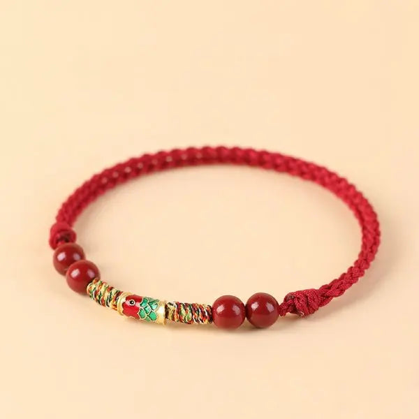 Fashion Simple Lucky Knot Red Rope Bracelets for Women Men Handmade String Adjustable Bracelet Friendship Amulet Jewelry Gift  (GoldenCity)