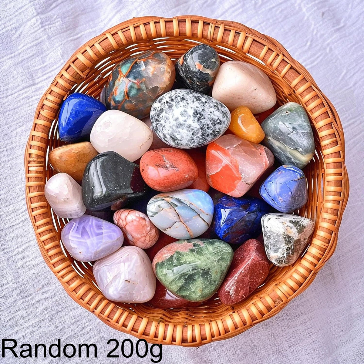 50/100/200/500g Crystals Bulk Polished Rocks Stones Healing Crystals Stones for Healing Meditation Spiritual 2-3cm  (GoldenCity)